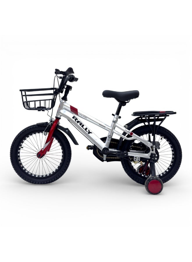 RALLY BICYCLE 16-Inch Kids Bicycle | 16-Inch | Urban Basket (RL-12-P132) | Steel Frame | Dual Brake | Red Color - Image 3